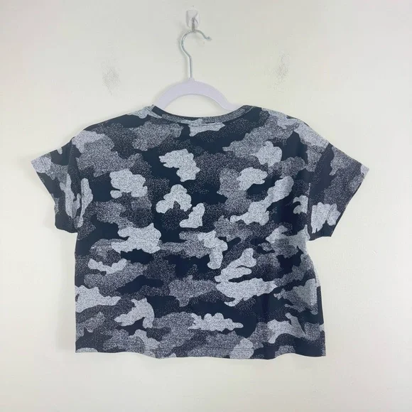 Lululemon Cates Training Tee Heritage Speckle Camo Crop T Shirt 4 - Picture 5 of 12